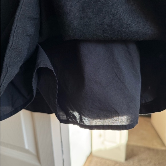 Abercrombie & Fitch High-Neck Linen-Blend Mini Dress Small - Picture 4 of 5